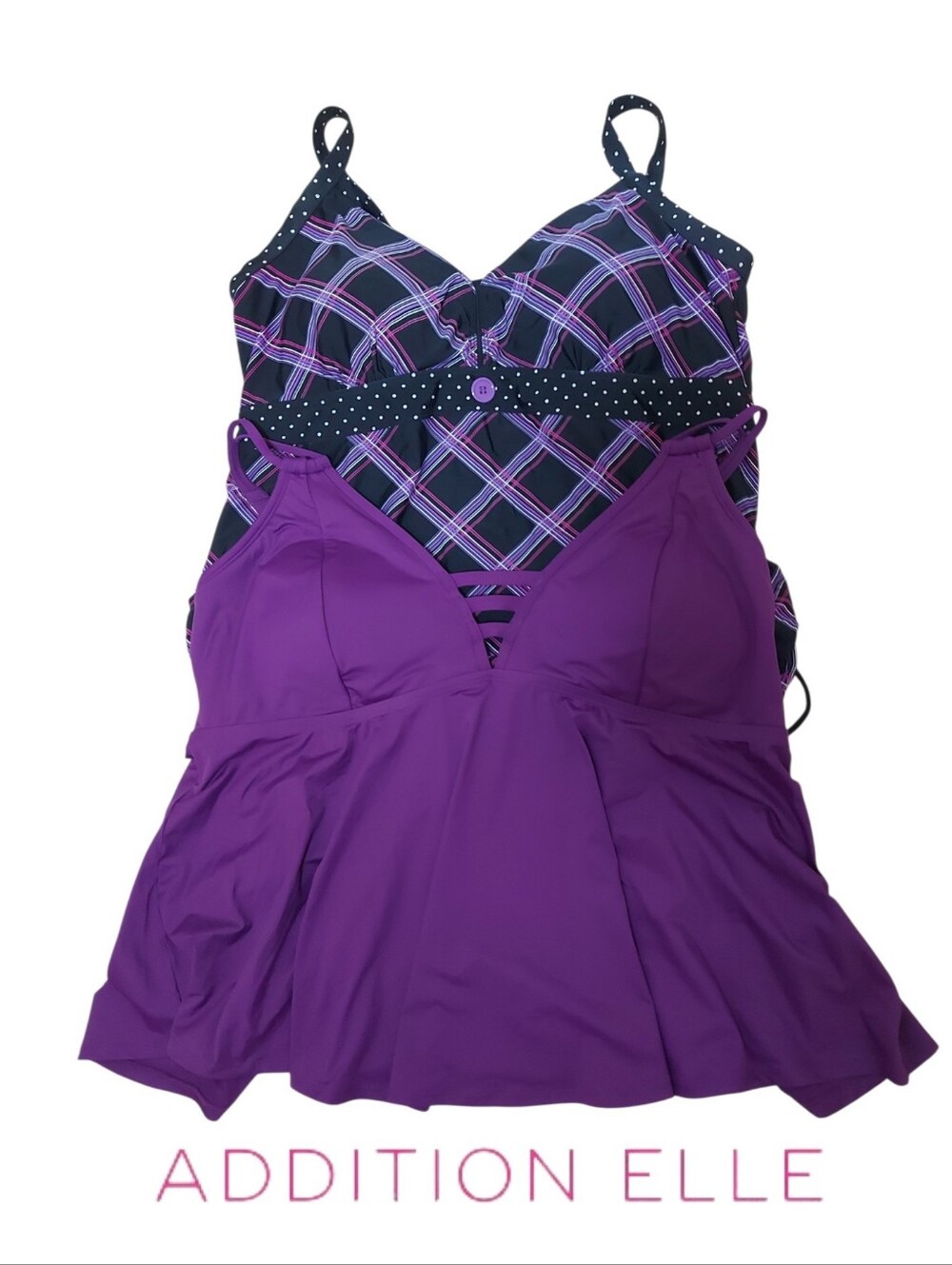 Addition Elle Purple Swim Top Bundle